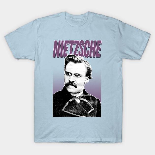 Friedrich Nietzsche Graphic Design Hipster Statement T-Shirt by DankFutura